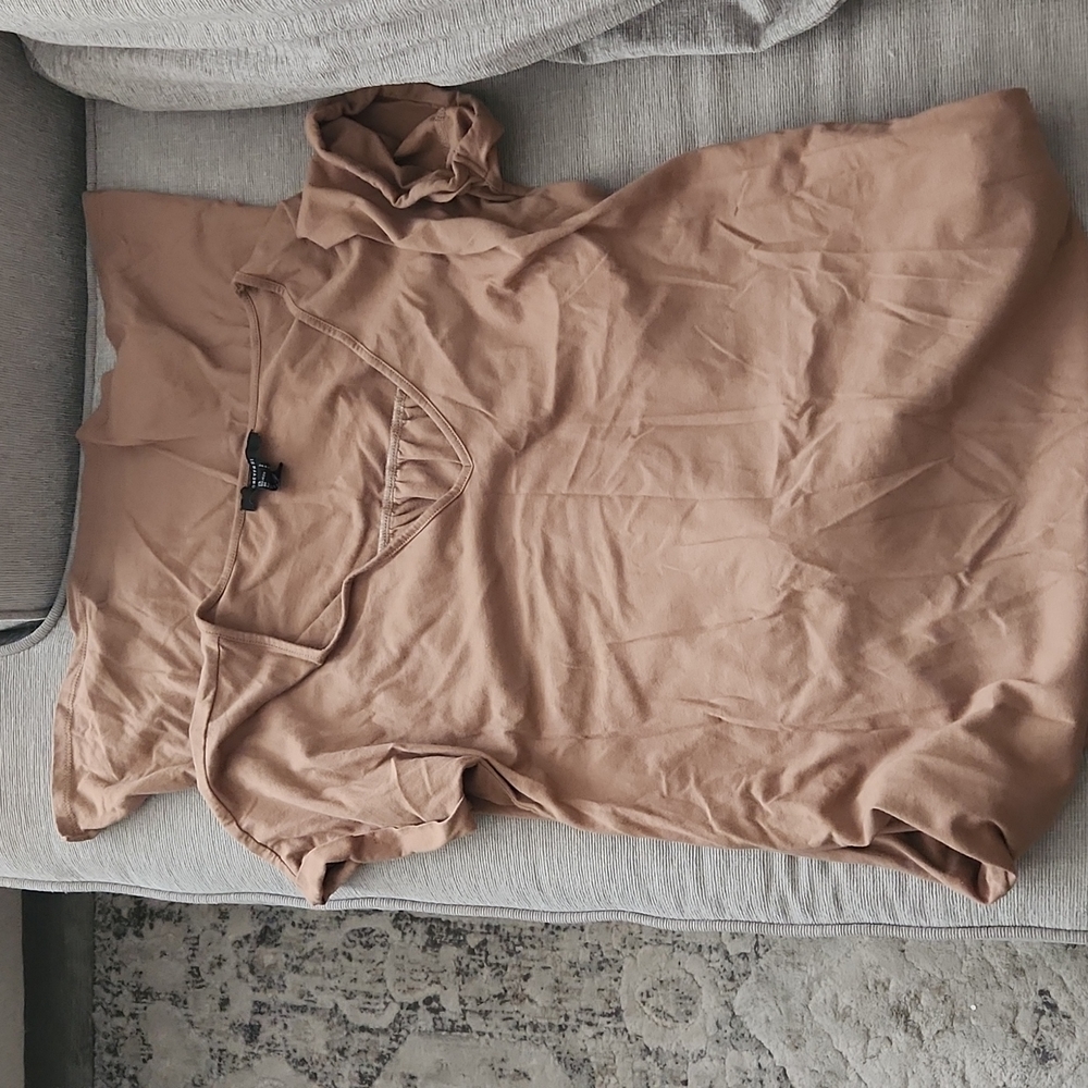 Forever 21 brown dress with side slit